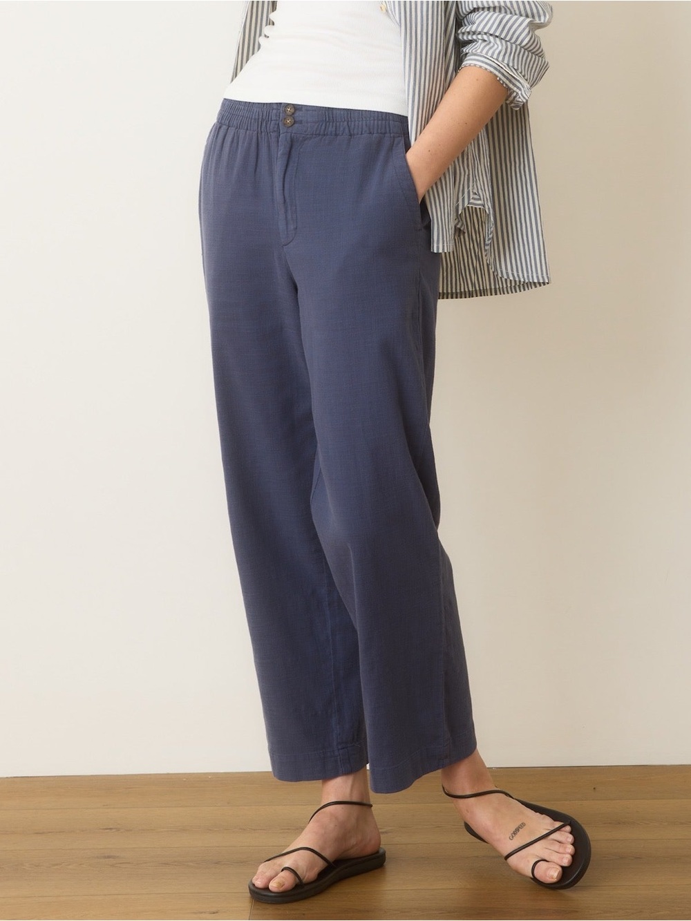 Marine Layer Elle Relaxed Crop Pant sz L